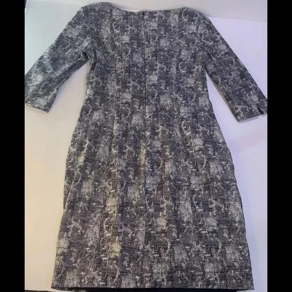 MM Lafleur Preppy Womens 6 Black Sheath Career Business Casual Capsule Dress - Picture 13 of 14